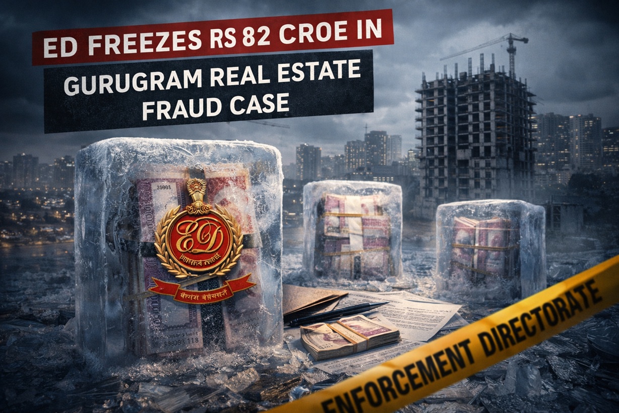 Ed Freezes Rs 82 Crore In Gurugram Real Estate Fraud Case