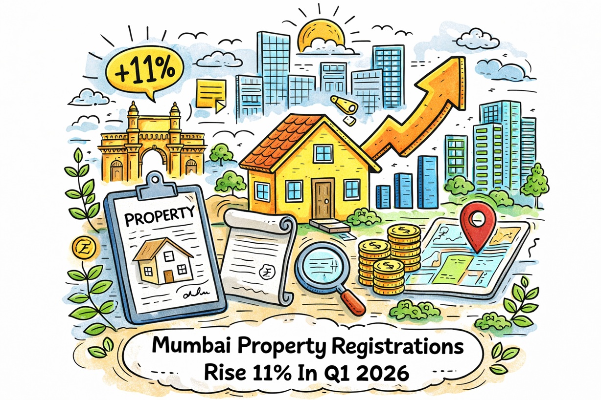 Mumbai Property Registrations Rise 1 In Q1 2026