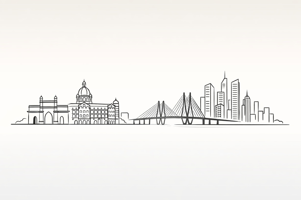 From iconic heritage to modern marvels—Mumbai’s urban story in one skyline.”