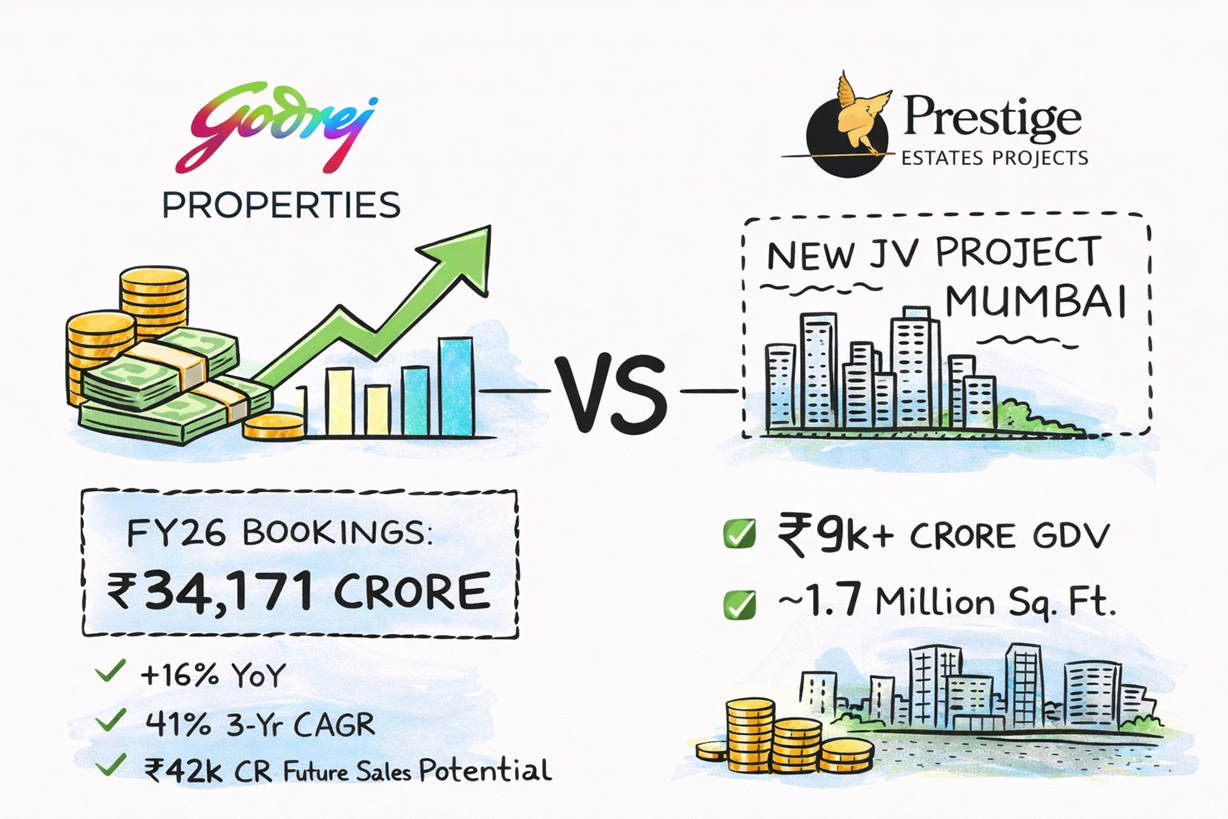 Key Updates On Godrej Properties And Prestige Estates