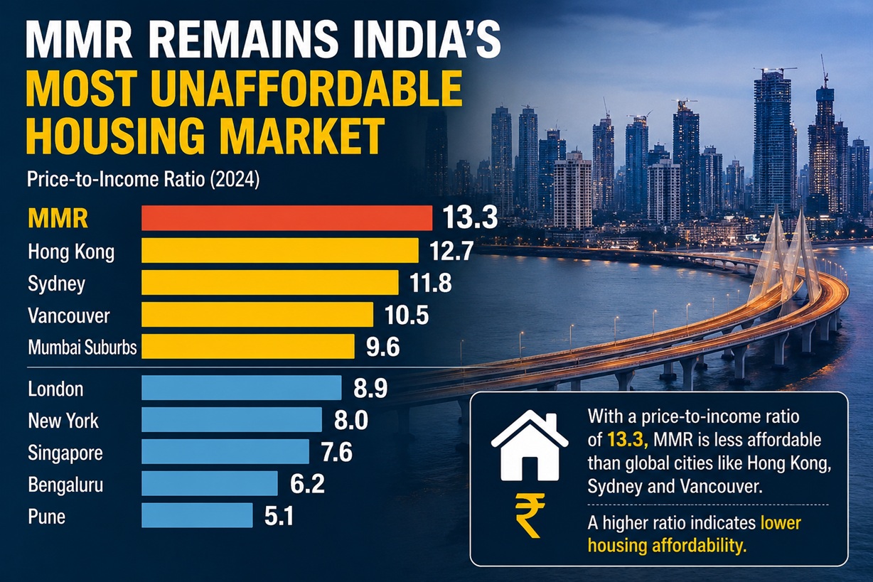 Mmr Remains India's Most Unaffordable Housing Market