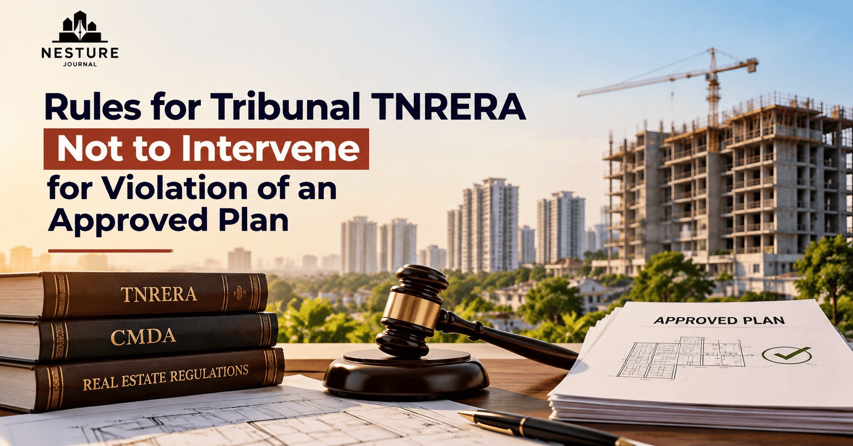 Rules for Tribunal TNRERA Not to Intervene for Violation of an Approved Plan